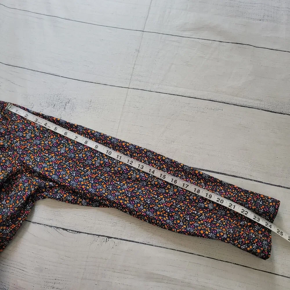 J. Crew Size‎ XL Slim Untucked Flex Floral Button Up Shirt Preppy Casual